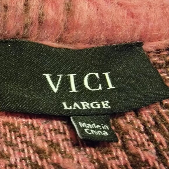 NWOT Vici On the Move Pink and Brown Plaid Shacket - Picture 9 of 16